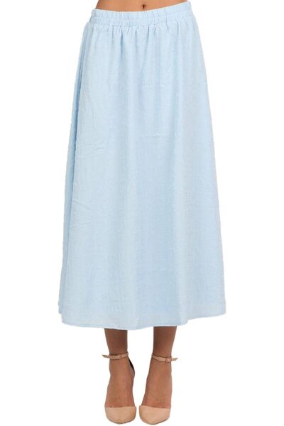 Generic Mica Skirt Midi Baby Blue XL Mol033522Q307