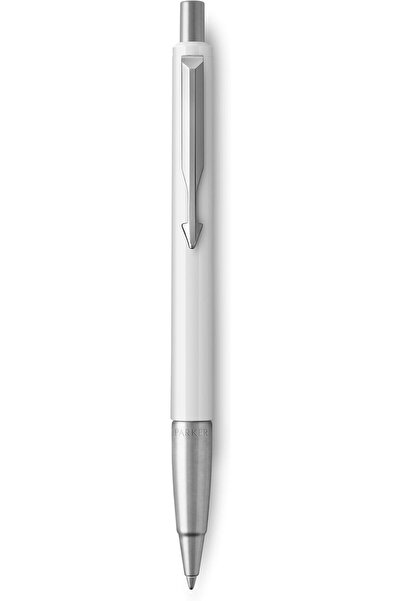 Parker قلم حبر جاف كروي الرأس فيكتور بخط متوسط الحجم وزخارف من الستانلس ستيل ...