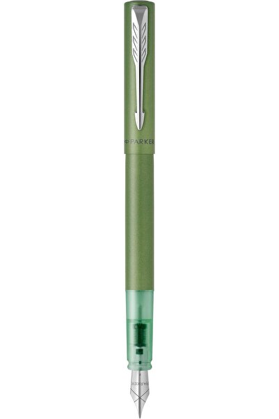 Parker قلم حبر جاف كروي الرأس فيكتور بخط متوسط الحجم وزخارف من الستانلس ستيل ...