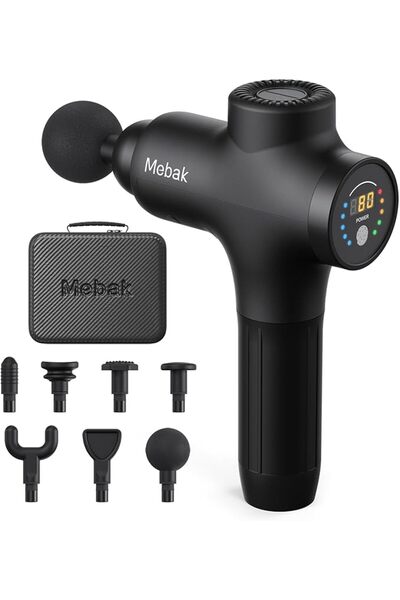Mebak 3 Massage Gun Handheld Percussion Deep Tissue Muscle Massager for Athle...