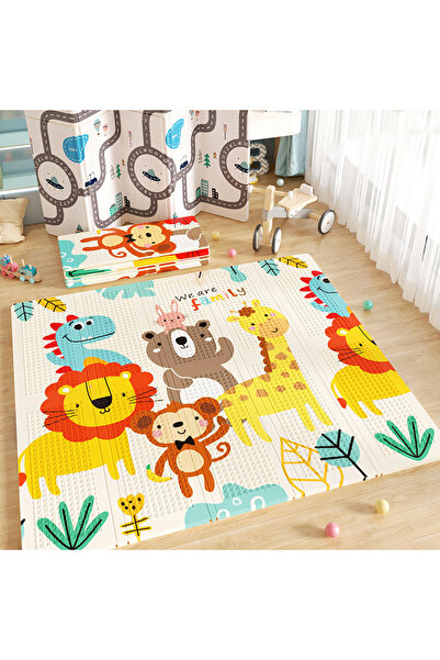 Creative Toys Covor pliabil de joaca cu Sosele si Leu City Lion 200 x 180 cm