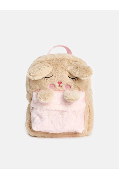 LC Waikiki Plush Girl's Backpack with Animal Figures (W6)
