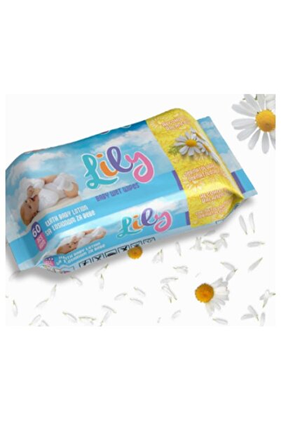 LILY Șervețele umede pentru bebeluși, Lily, 5 x 60 bucăți, 300 bucăți. mușețel