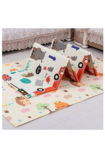 Creative Toys Covor termoizolant pliabil London Bus si Animale 200 x 150 cm