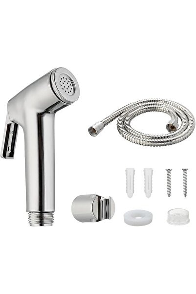 Lawazim ABS Bidet Sprayer Kit with -1.2m White- Wall-Mounting Water Saving Ha...