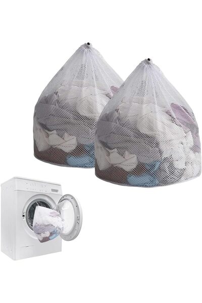 Generic Large Mesh Laundry Bags – 2 Pack (60x80cm) Drawstring Wash Bags for D...