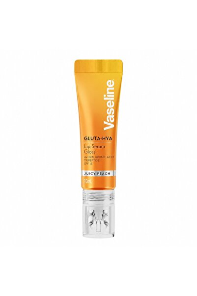 Vaseline Gluta-Hya Ορός Χειλιών Γκλος Ζουμερό Ροδάκινο SPF 15, 10 ml Ορός Χει...