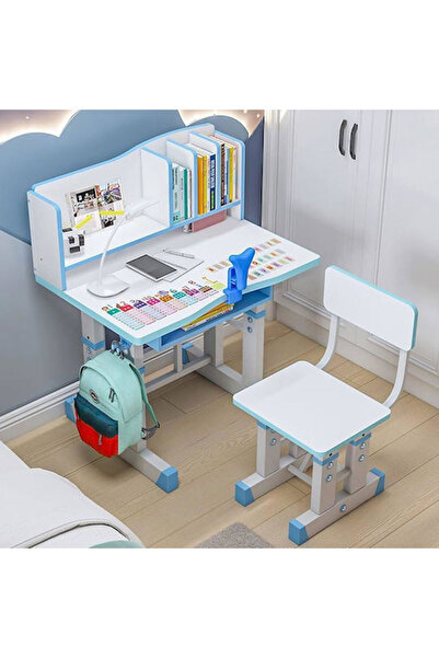 Creative Toys Birou Reglabil pentru copii Alb/Albastru 2-11 ani 70x45x75cm