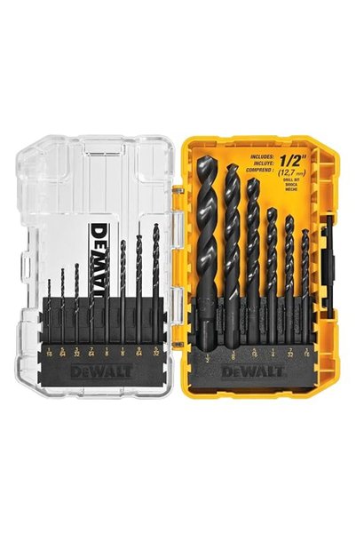 Dewalt مجموعة رؤوس مثقاب، 14 قطعة، بزاوية 135 درجة، للبلاستيك والخشب والمعادن...