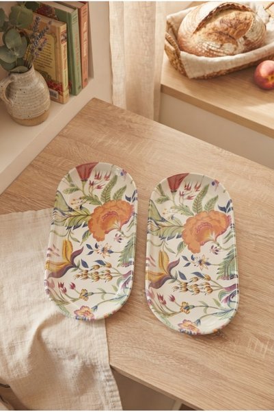 Keramika Pateh Noyan Kayık Tabak 26 Cm 2 Adet 20823