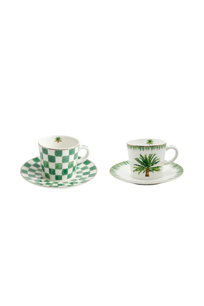 Lucky Art Lelia Bone 2-Piece Coffee Cup Set 90 ml