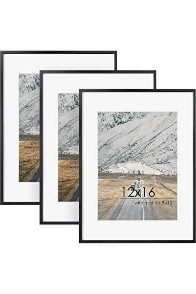 Generic إطار صورة 8x10، عرض صور 5x7 مع مات أو 8x10 بدون مات، عرض على الحائط أ...