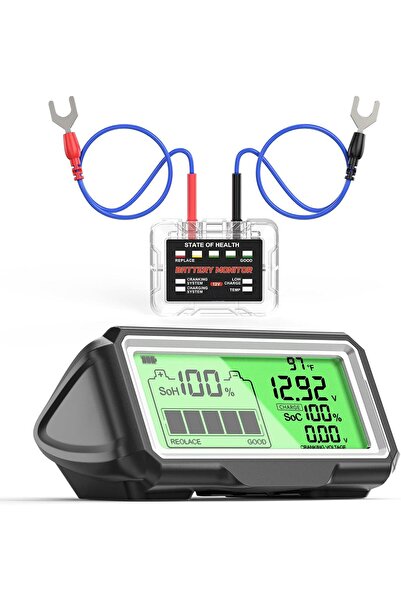 Generic 12V Car Battery Status Tester - Battery Monitor, 433mhz Wireless Radi...