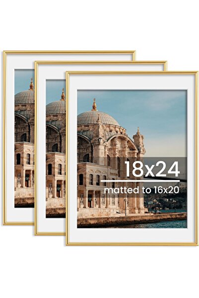 Generic إطار صورة 8x10، عرض صور 5x7 مع مات أو 8x10 بدون مات، عرض على الحائط أ...