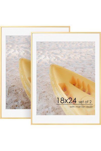 Generic 8x10 Picture Frame, Display Pictures 5x7 with Mat or 8x10 Without Mat...