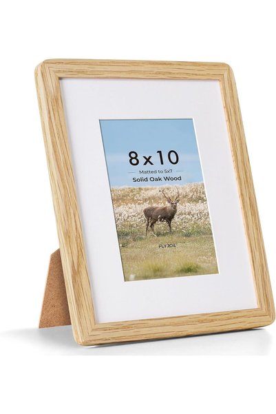 Generic 8x10 Picture Frame, Display Pictures 5x7 with Mat or 8x10 Without Mat...