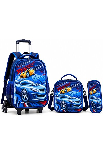 Generic ALCOACH Rolling Backpack 3 Pcs Trolley School Bag with Insulated Lunc...