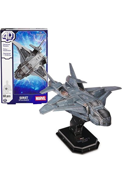 Generic - Marvel 3D Puzzle - Avengers Model 68 Pieces - Mini Ship Quinjet Ins...