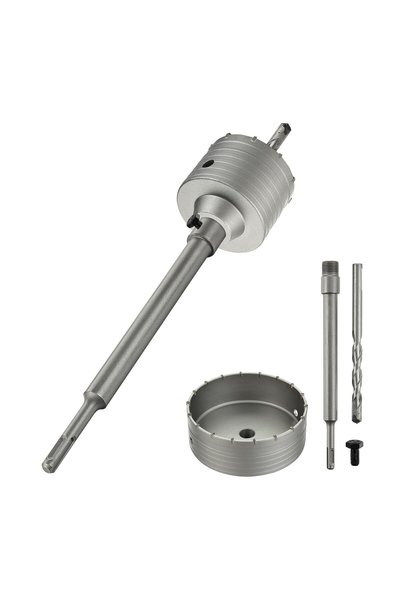 Generic 110mm Concrete Hole Saw Set - 110mm SDS Plus Shank Extension Rod with...