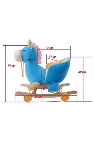 Creative Toys Balansoar 2 in 1 Dragon Plus – Cu Roti, Centura Siguranta si Baza din Lemn, Pentru Copii 1–3 An