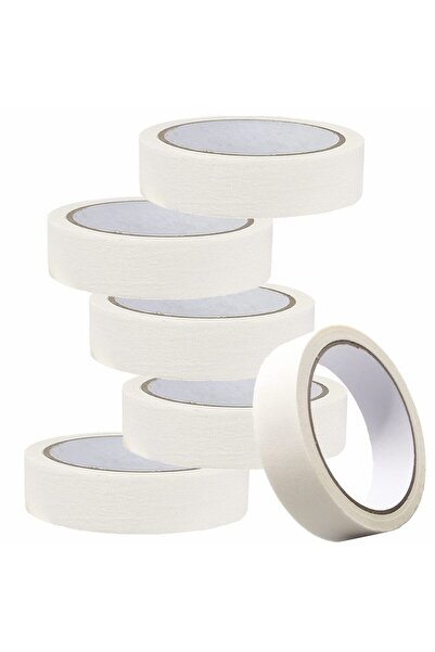 Generic 6 Rolls Masking Tape, White Painters Tape, No Residue Artist Tape, Hi...