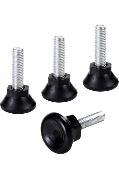 Generic حوامل قابلة للتعديل لأنابيب مربعة مع قضيب M12 - 4 قطع 40x40 مم - مساو...