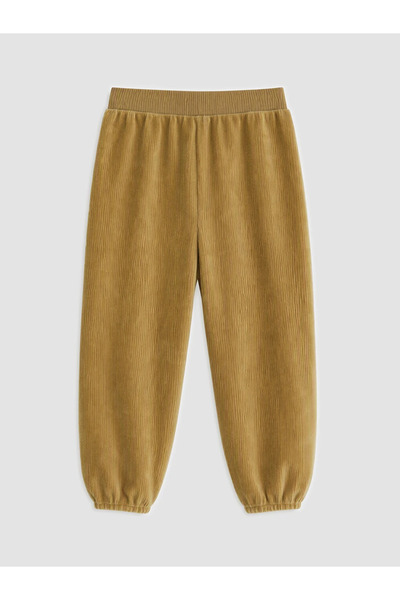 LC Waikiki Beige Baby Boy Velvet Pants