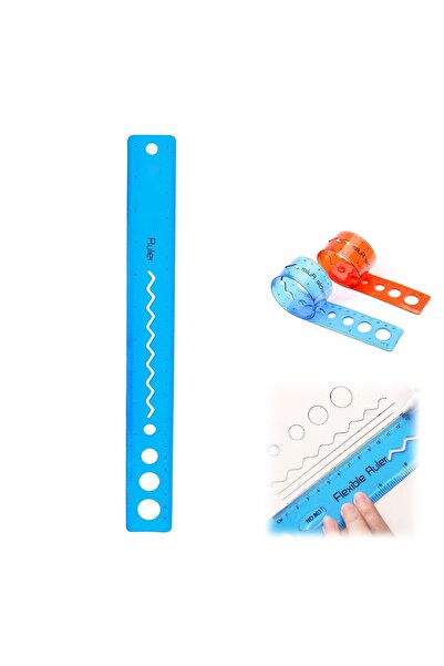 Generic Flexible Ruler, Translucent Ruler, Clear Shatterproof Ruler, Bendable...