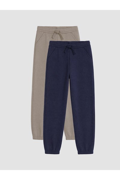 LC Waikiki Beige 2-Pack Boys' Thick Pants