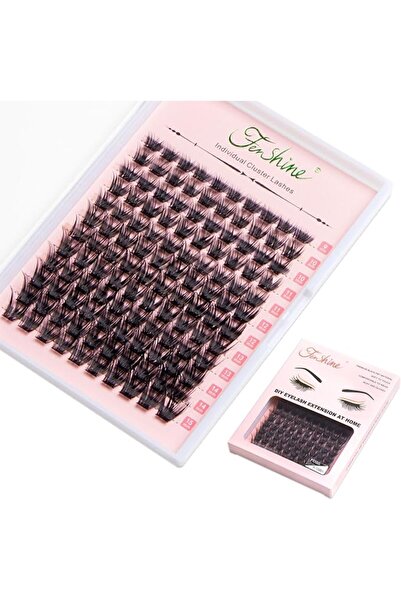 fenshine Cluster Lashes120 Pcs Individual Lashes Wide Stem C/D Curl 9-15mm Le...