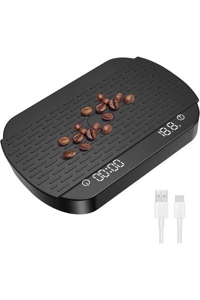 Generic ميزان إسبريسو مع مؤقت، ميزان قهوة رقمي مع شاشة عرض معدل التدفق، ميزان...