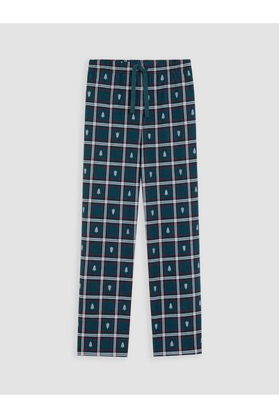 LC Waikiki Green Christmas Themed Men's Pajama Bottoms