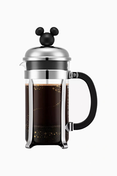 Bodum Chambord Mickey Mouse French Press 8-Cup Glass Coffee Brewing Apparatus