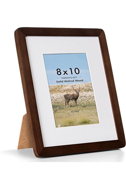 Generic إطار صورة 8x10، عرض صور 5x7 مع مات أو 8x10 بدون مات، عرض على الحائط أ...