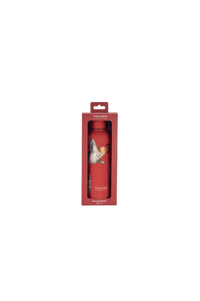 Tucano Θερμός Μπουκάλι 500ml με Σχέδιο Πουλιά - Κόκκινο