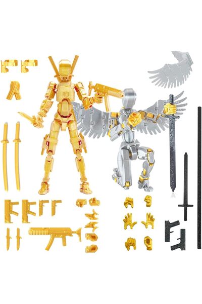 Generic T13 Action Figure Set Assembled, 3D Printed Titan 13 Dummy Multi-Join...