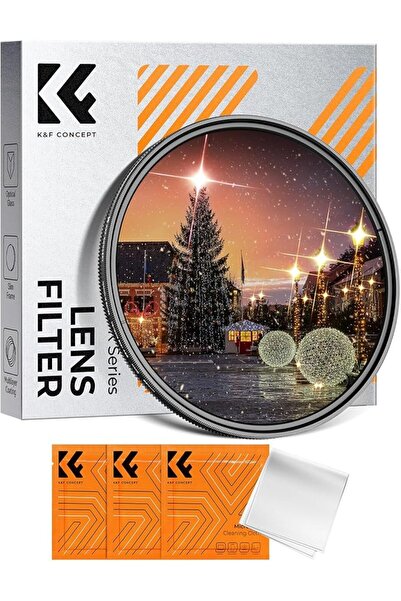 K&F CONCEPT Ø72mm Star Filter 4/8 Points 2 in 1 Adjustable Star Filter Specia...