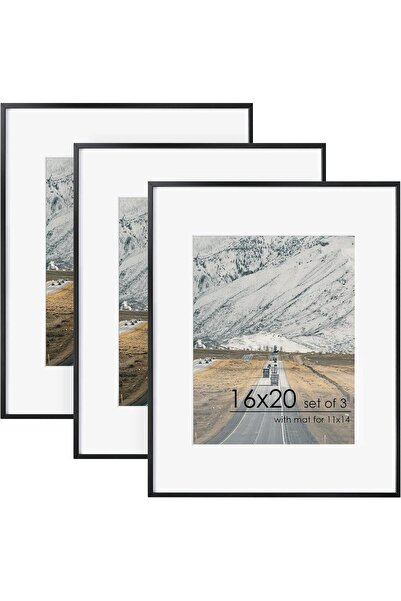 Generic إطار صورة 8x10، عرض صور 5x7 مع مات أو 8x10 بدون مات، عرض على الحائط أ...