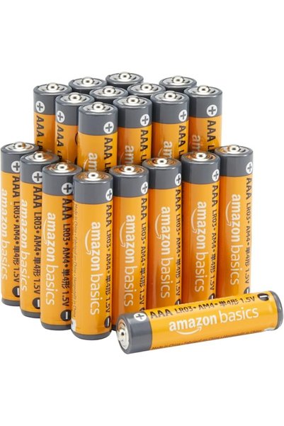 Amazon basics 20 حزمة من بطاريات AA القلوية عالية الأداء، 1.5 فولت، بعمر تخزي...