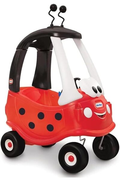 Little Tikes Cozy Coupe Ladybird Car, Toddler Push & Pedal Vehicle with Remov...