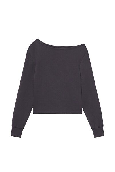 Pull & Bear Asimetrik yaka top