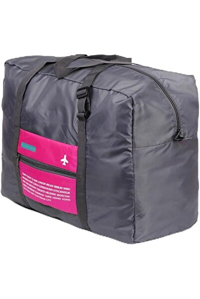Generic Foldable Luggage Hand Travel Bag Foldable Travel Duffel Bag (ROSE RED)