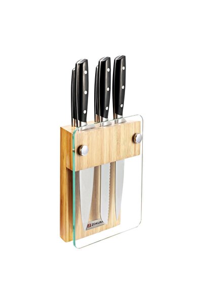Zokura 6-piece knife set, stainless steel -