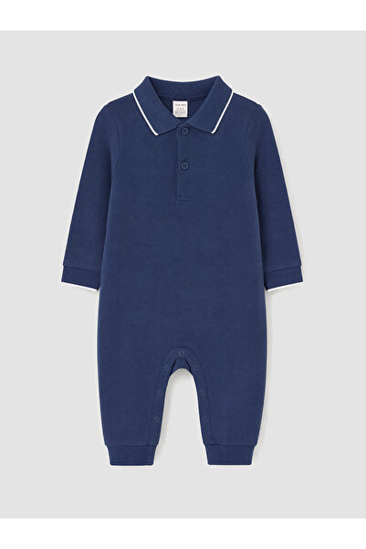 LC Waikiki Timeless Clothing & Timeless Choices Turn-Down Collar Baby Boy Romper