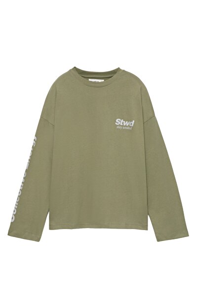 Pull & Bear STWD folyo baskılı Tişört