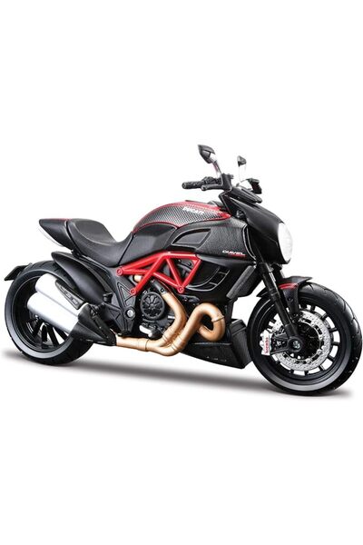 Maisto نموذج دراجة دوكاتي DIAVEL كاربون بمقياس 1:12 قابل للتركيب، طقم نموذج م...