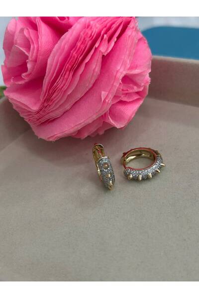 Xuping ROSEGOLD Zirkon Taş Detaylı Kadın Küpe