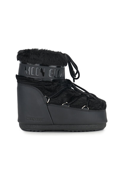 MOON BOOT Icon Low Faux Fur 80D1409390-N001 Kadın Kar Botu Siyah