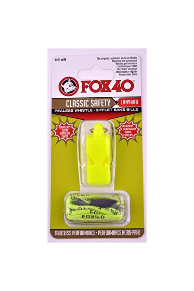 Fox 40 Fluier de siguranță clasic + Șnur 9903-1308 Neon
