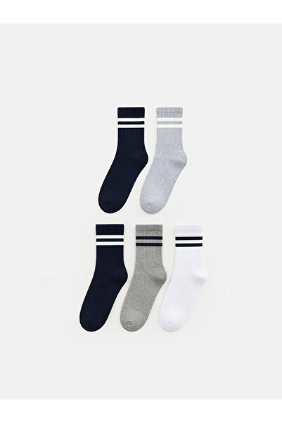LC Waikiki Shining Store's Glittering Choices 5-Piece Striped Boys' Socks